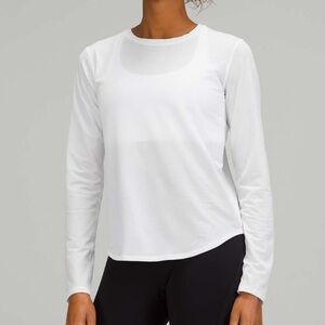 Lululemon Long Sleeve High Neck Running Top White Size 8 – Like New
